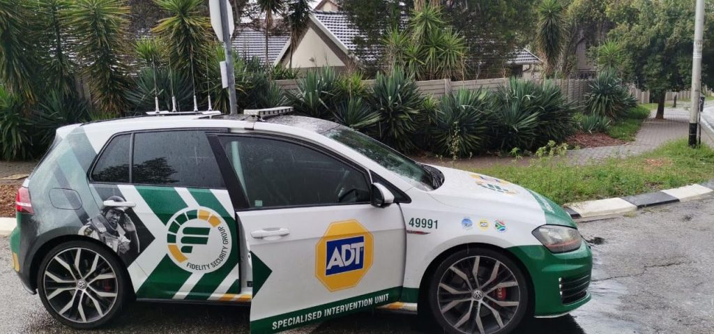 Fidelity ADT armed response vehicle