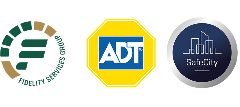 Fidelity, ADT and SafeCity - Logos